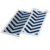Slimline Double Chevron Layering Stencil set